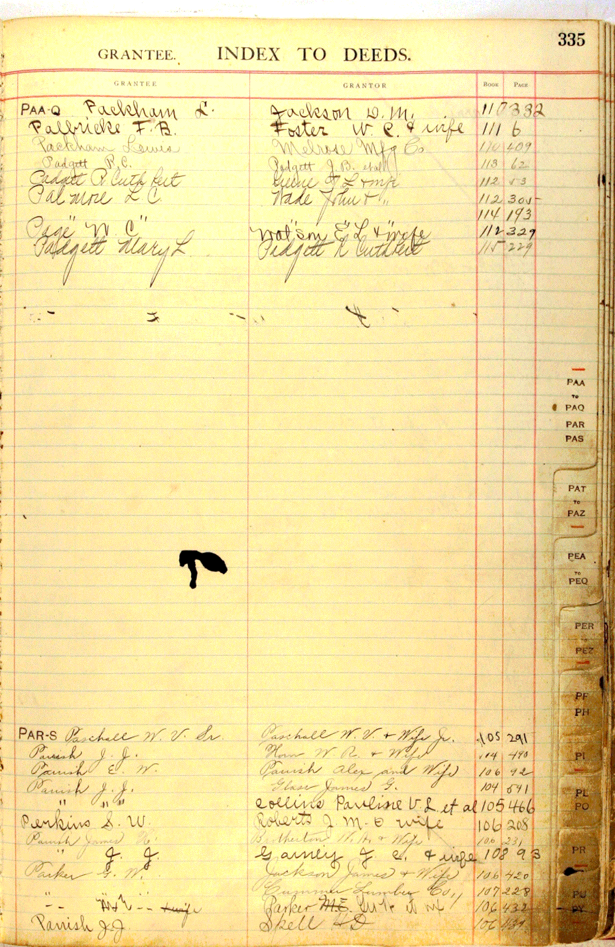 Deed Index 12, Alachua County, Florida