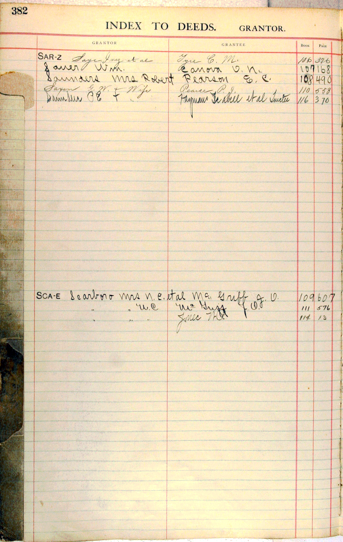 Deed Index 12, Alachua County, Florida