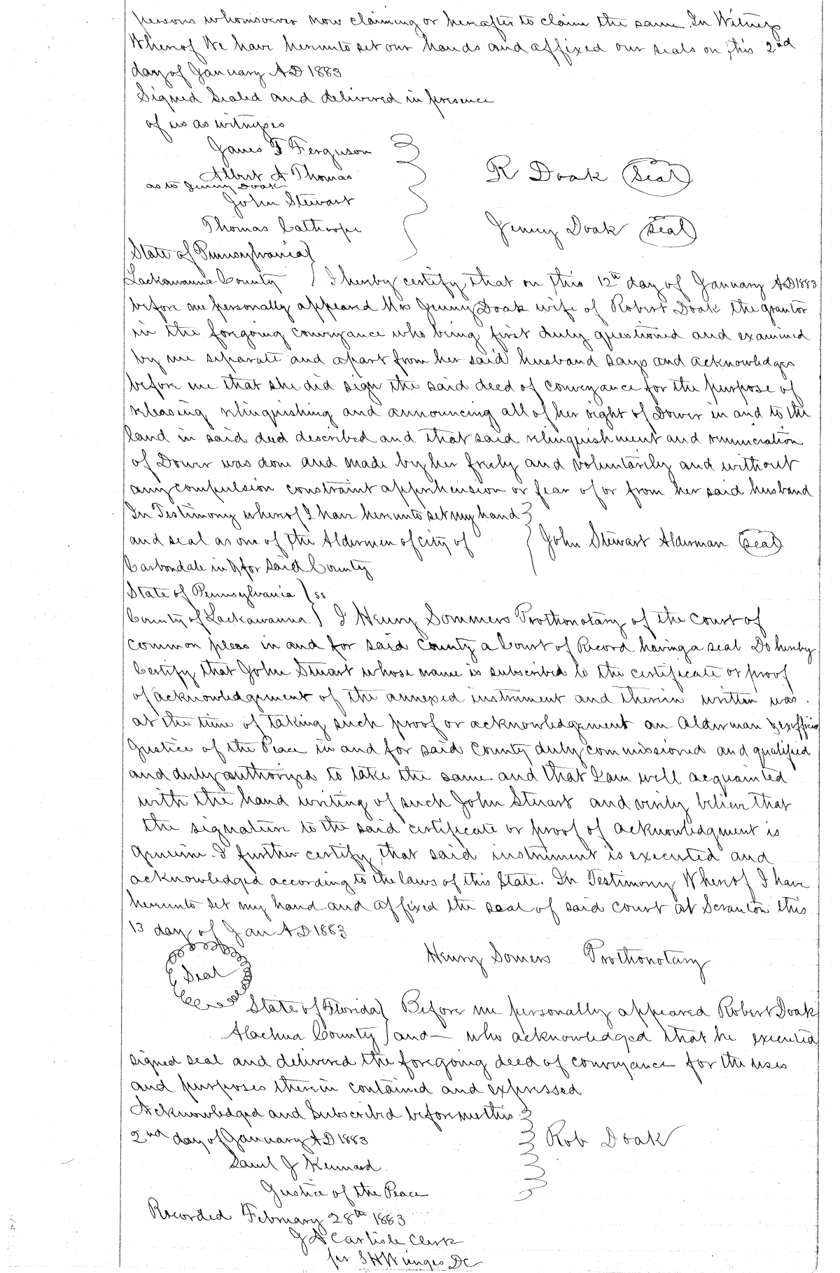 Deed Record O Alachua County Florida