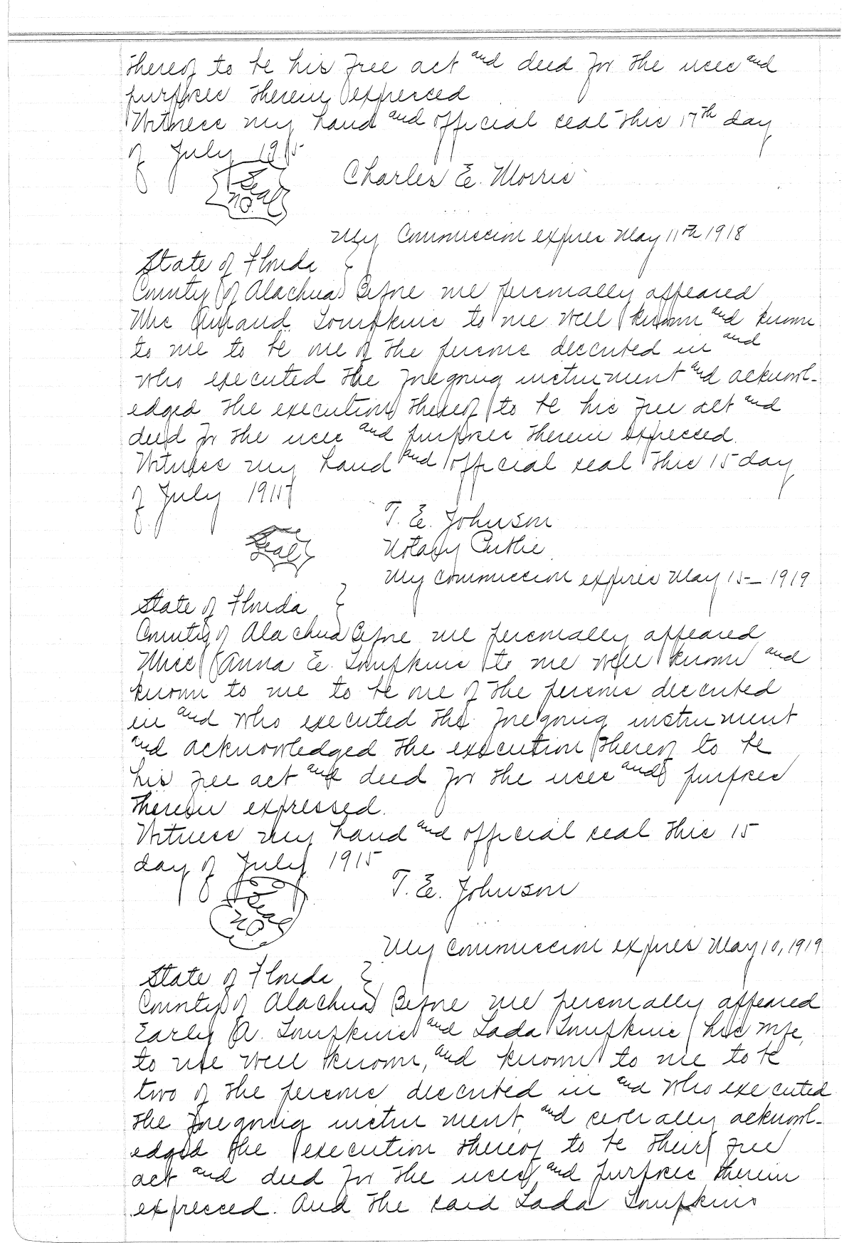 Deed Record 98 Alachua County Florida Deed Record 98 Alachua County Florida